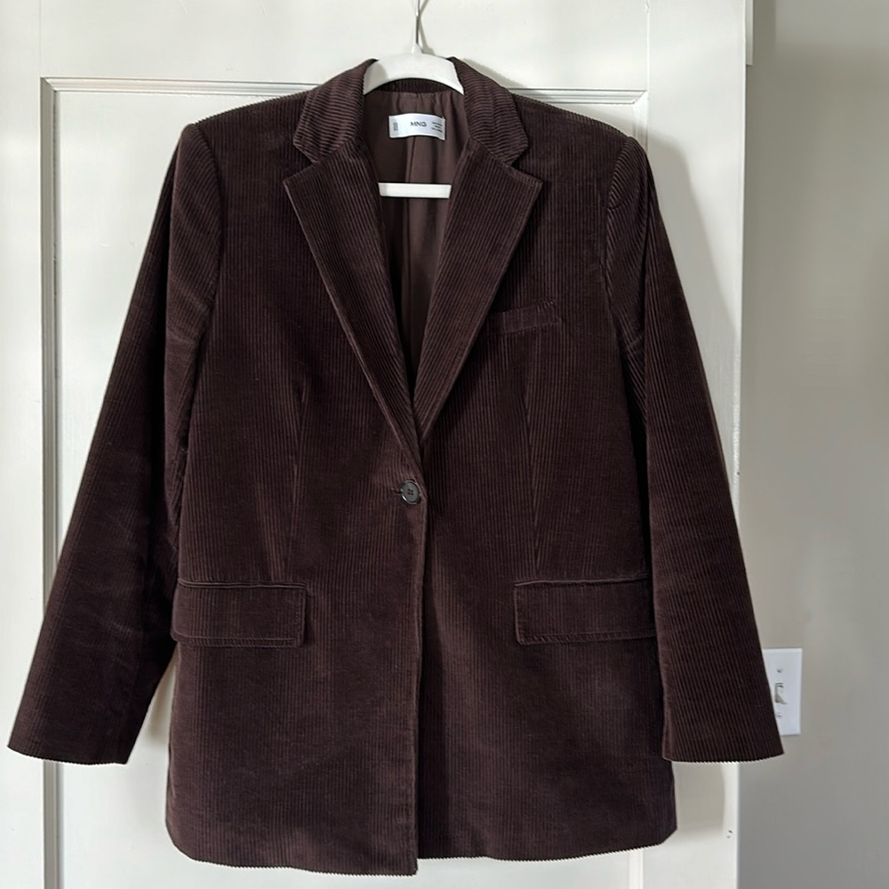 Choc Brown Corduroy Blazer